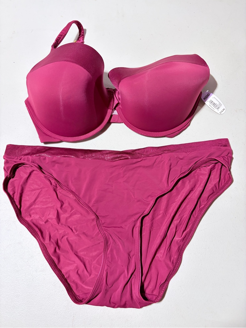Women’s Fuchsia Two-Piece Bra & Panties